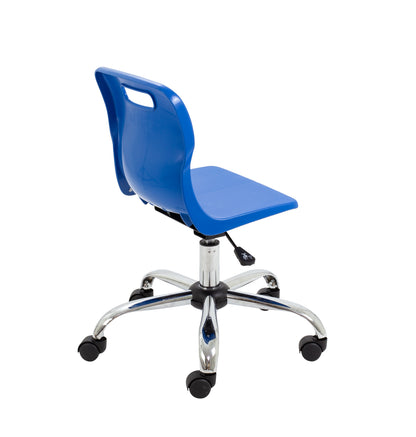 Titan Swivel Junior Chair with Chrome Base and Castors