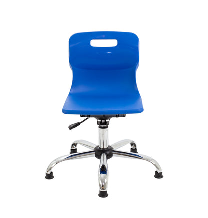 Titan Swivel Junior Chair with Chrome Base and Glides