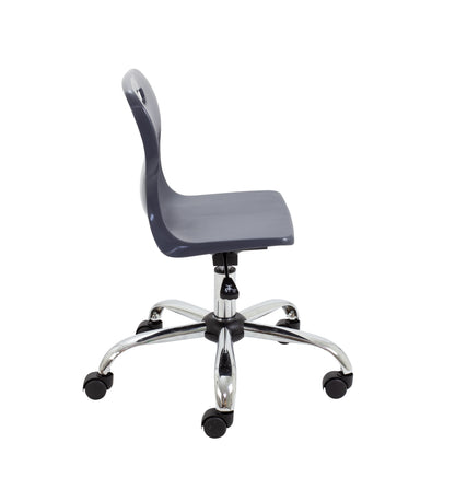 Titan Swivel Junior Chair with Chrome Base and Castors