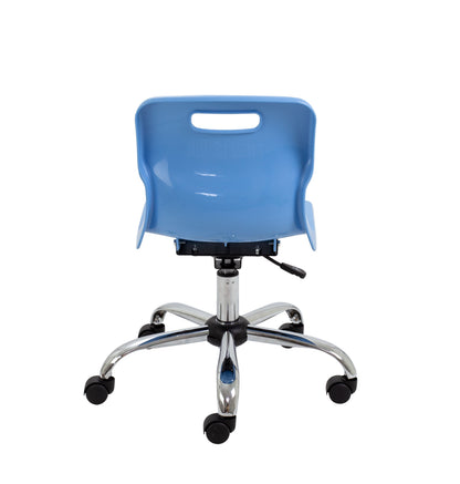 Titan Swivel Junior Chair with Chrome Base and Castors