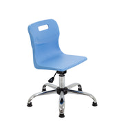 Titan Swivel Junior Chair with Plastic Base and Glides