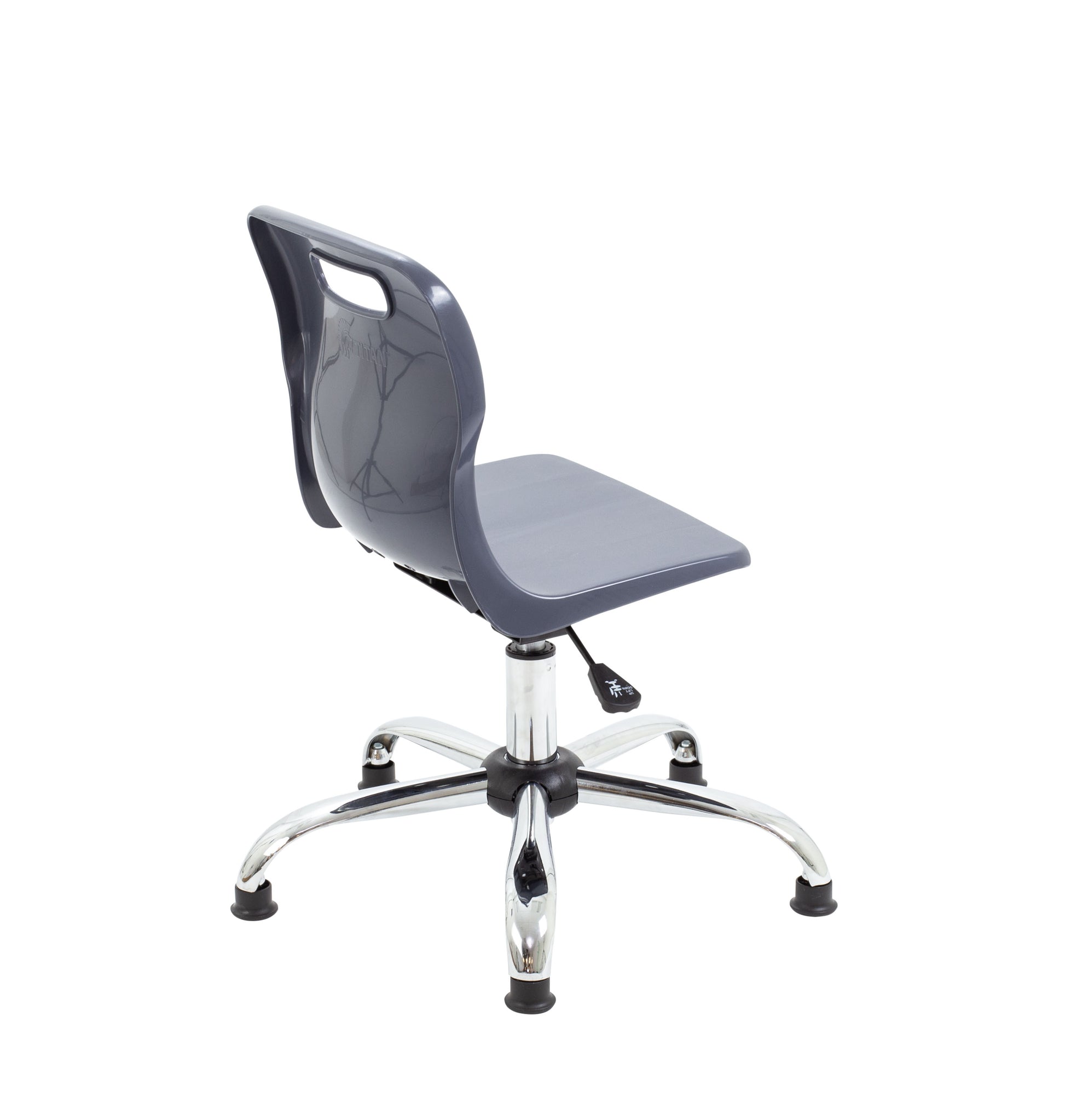 Titan Swivel Junior Chair with Chrome Base and Glides