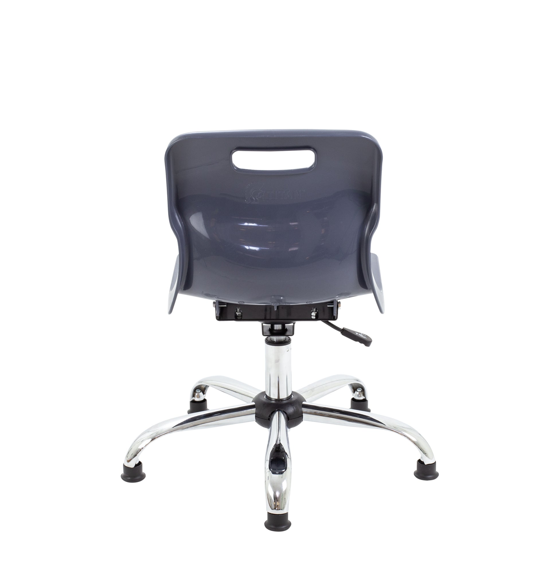 Titan Swivel Junior Chair with Chrome Base and Glides