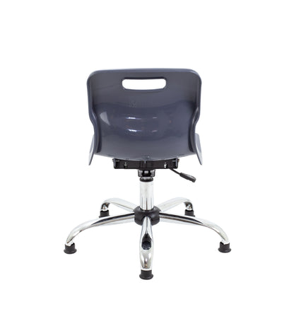 Titan Swivel Junior Chair with Chrome Base and Glides