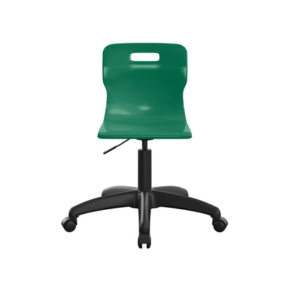 Titan Swivel Junior Chair with Plastic Base and Castors