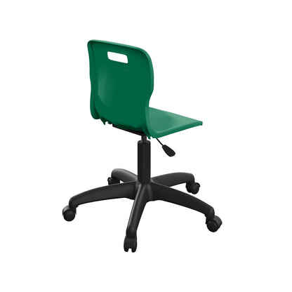 Titan Swivel Junior Chair with Plastic Base and Castors