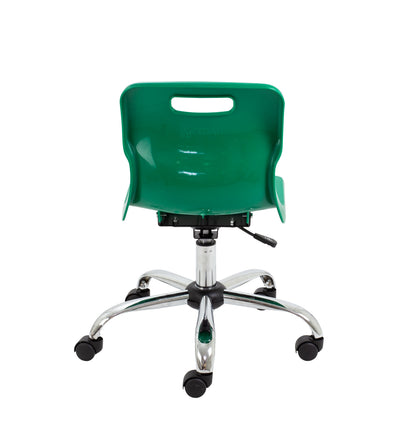 Titan Swivel Junior Chair with Chrome Base and Castors