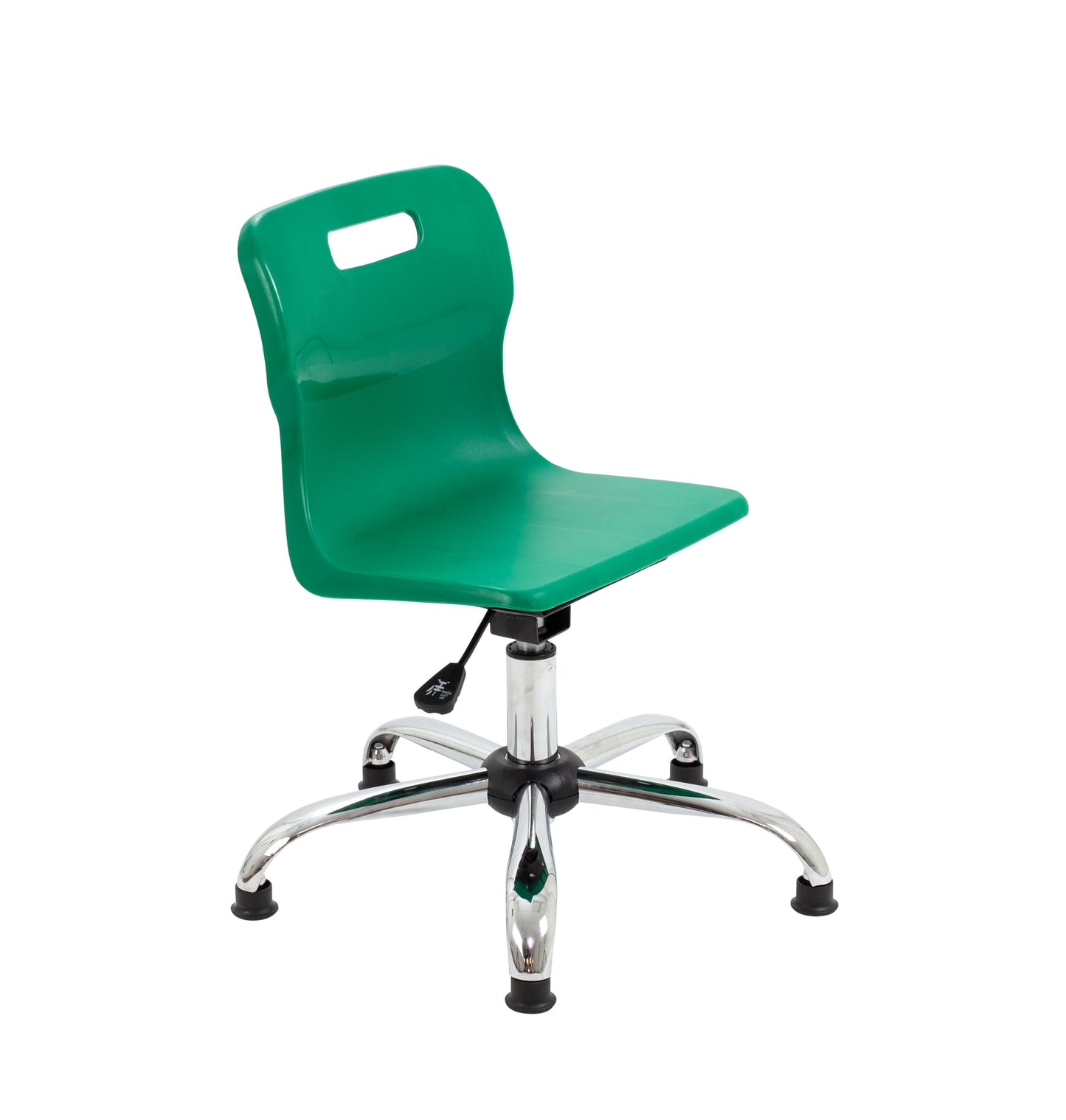 Titan Junior Swivel Chair|Chrome Base With Glides|Age 6-11 Years|Green
