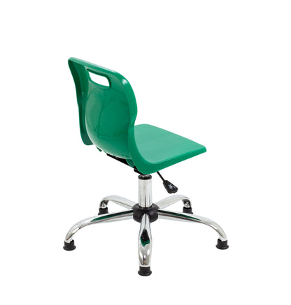 Titan Swivel Junior Chair with Chrome Base and Glides