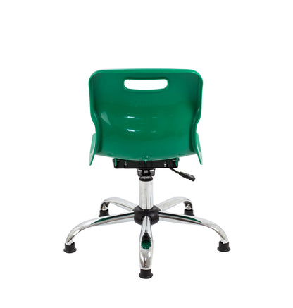 Titan Swivel Junior Chair with Chrome Base and Glides
