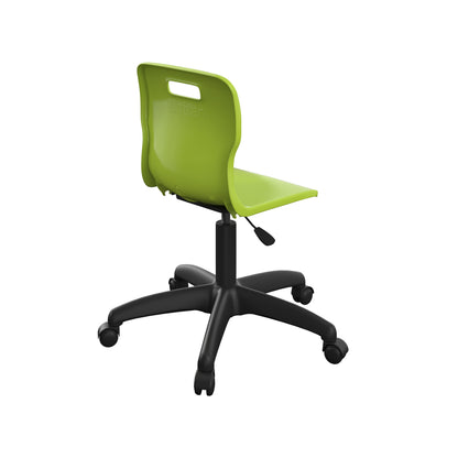 Titan Swivel Junior Chair with Plastic Base and Castors