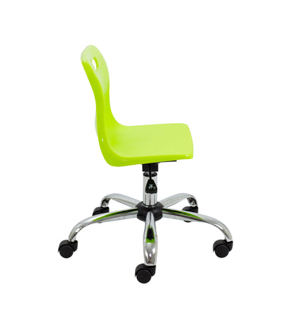 Titan Swivel Junior Chair with Chrome Base and Castors