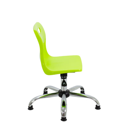 Titan Swivel Junior Chair with Chrome Base and Glides