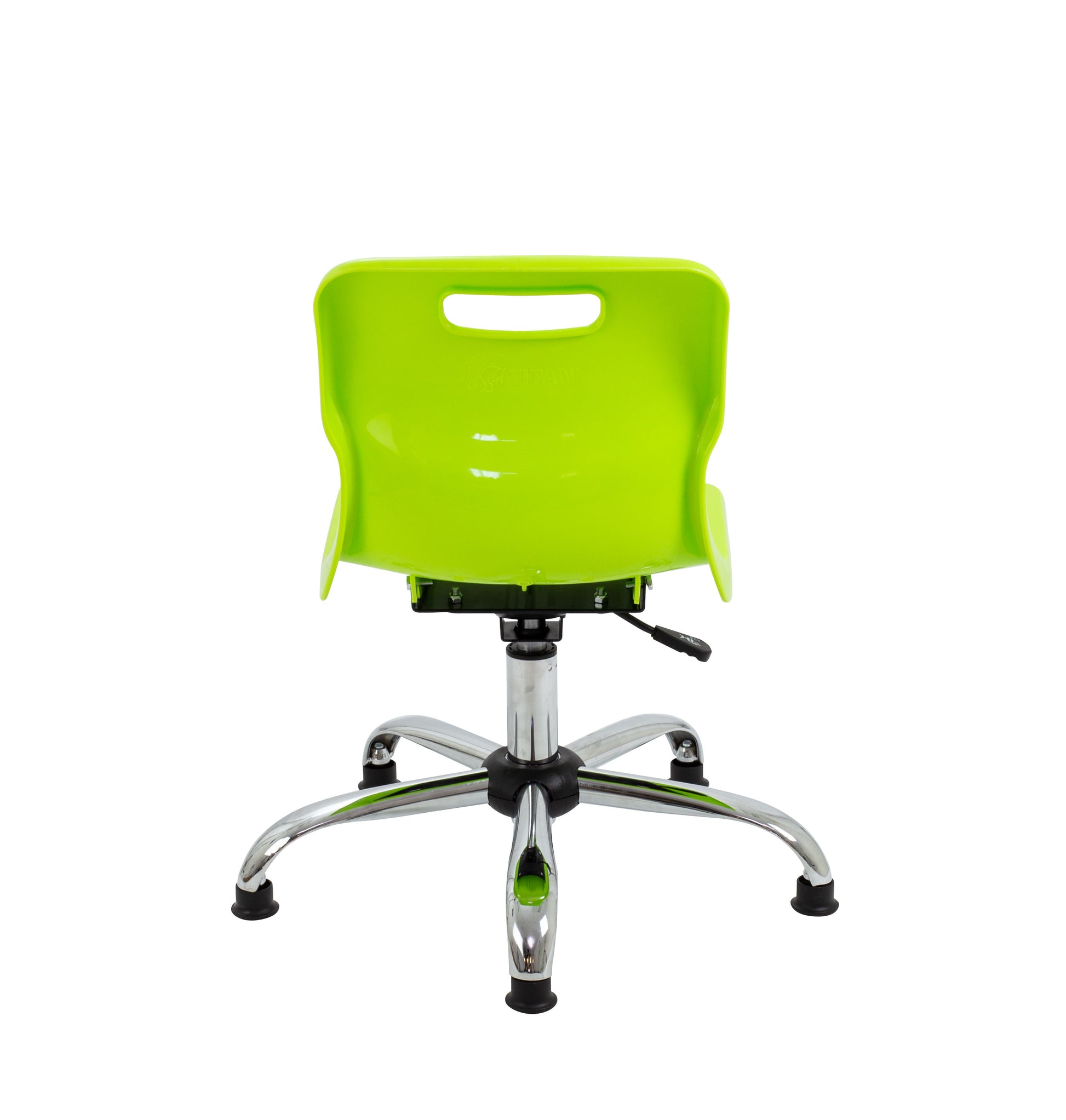 Titan Swivel Junior Chair with Chrome Base and Glides