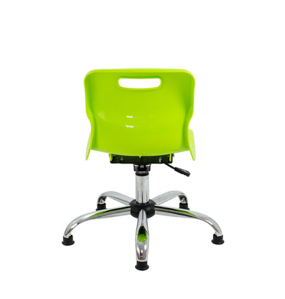 Titan Swivel Junior Chair with Chrome Base and Glides