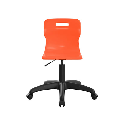 Titan Swivel Junior Chair with Plastic Base and Castors