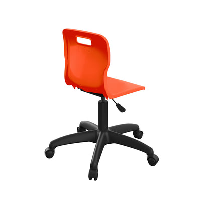 Titan Swivel Junior Chair with Plastic Base and Castors