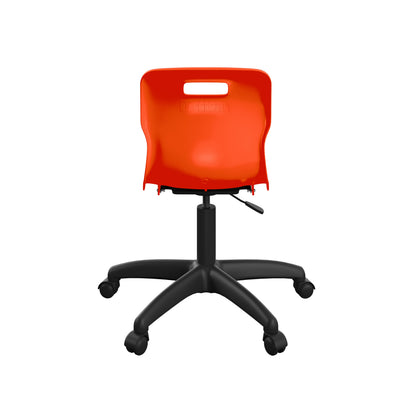 Titan Swivel Junior Chair with Plastic Base and Castors