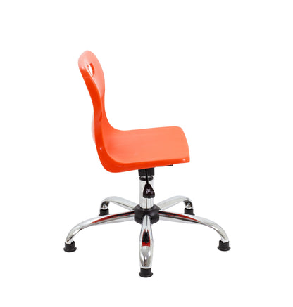 Titan Swivel Junior Chair with Chrome Base and Glides