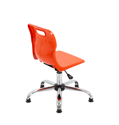 Titan Swivel Junior Chair with Chrome Base and Glides