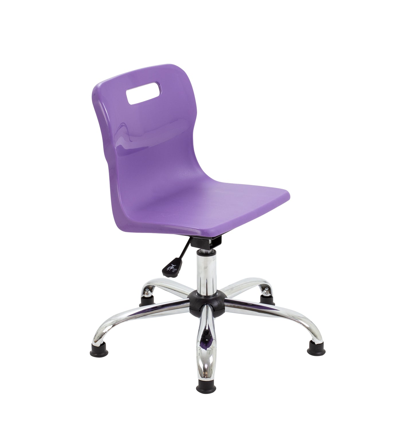 Titan Junior Swivel Chair|Chrome Base With Glides|Age 6-11 Years|Purple