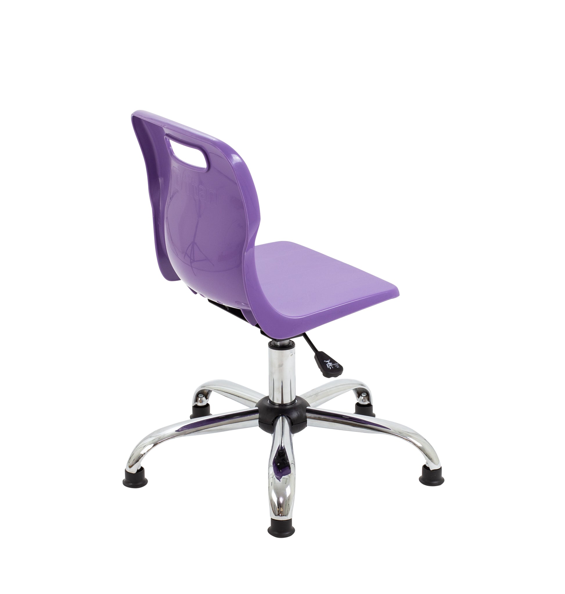Titan Swivel Junior Chair with Chrome Base and Glides