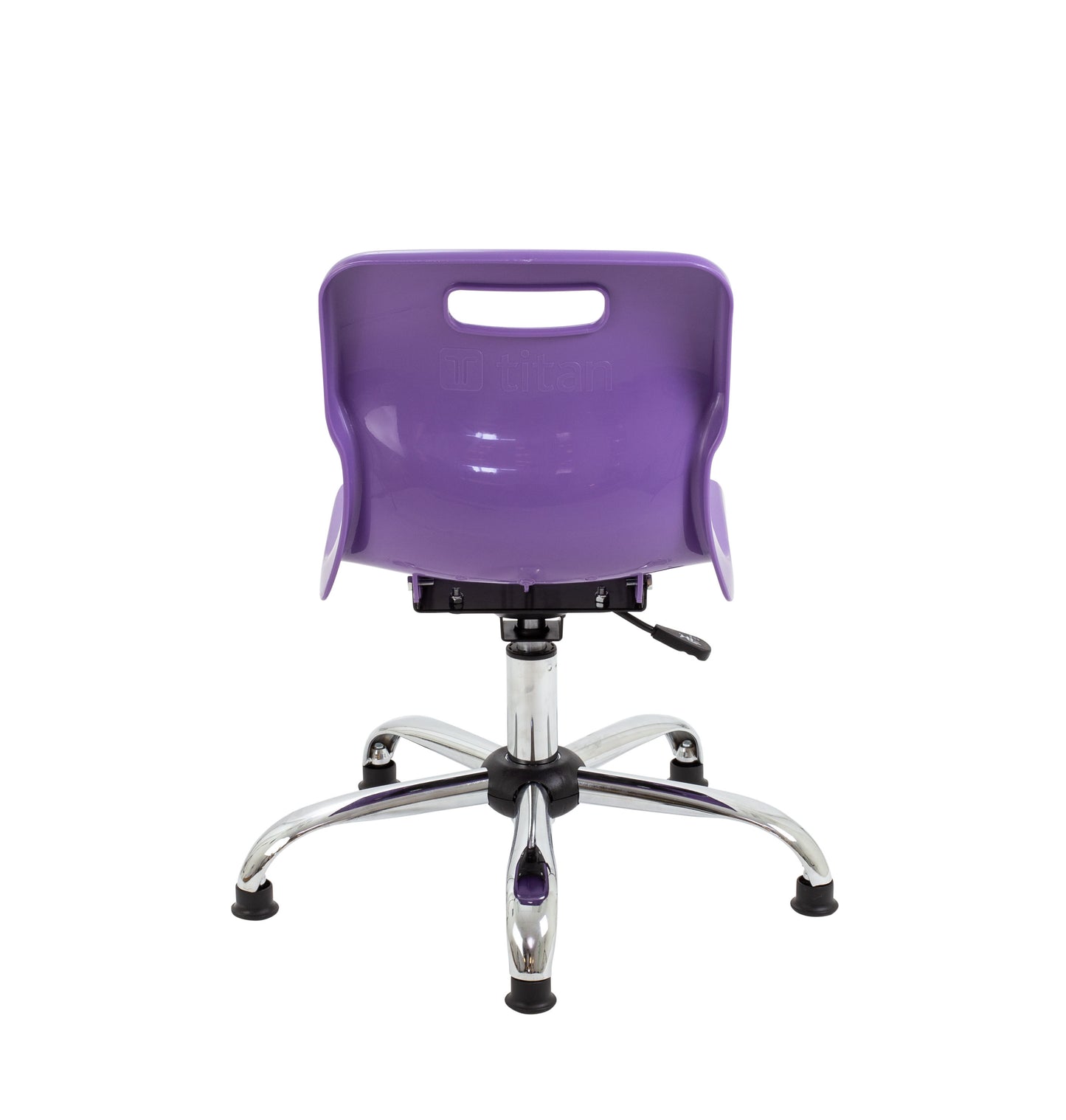 Titan Swivel Junior Chair with Chrome Base and Glides