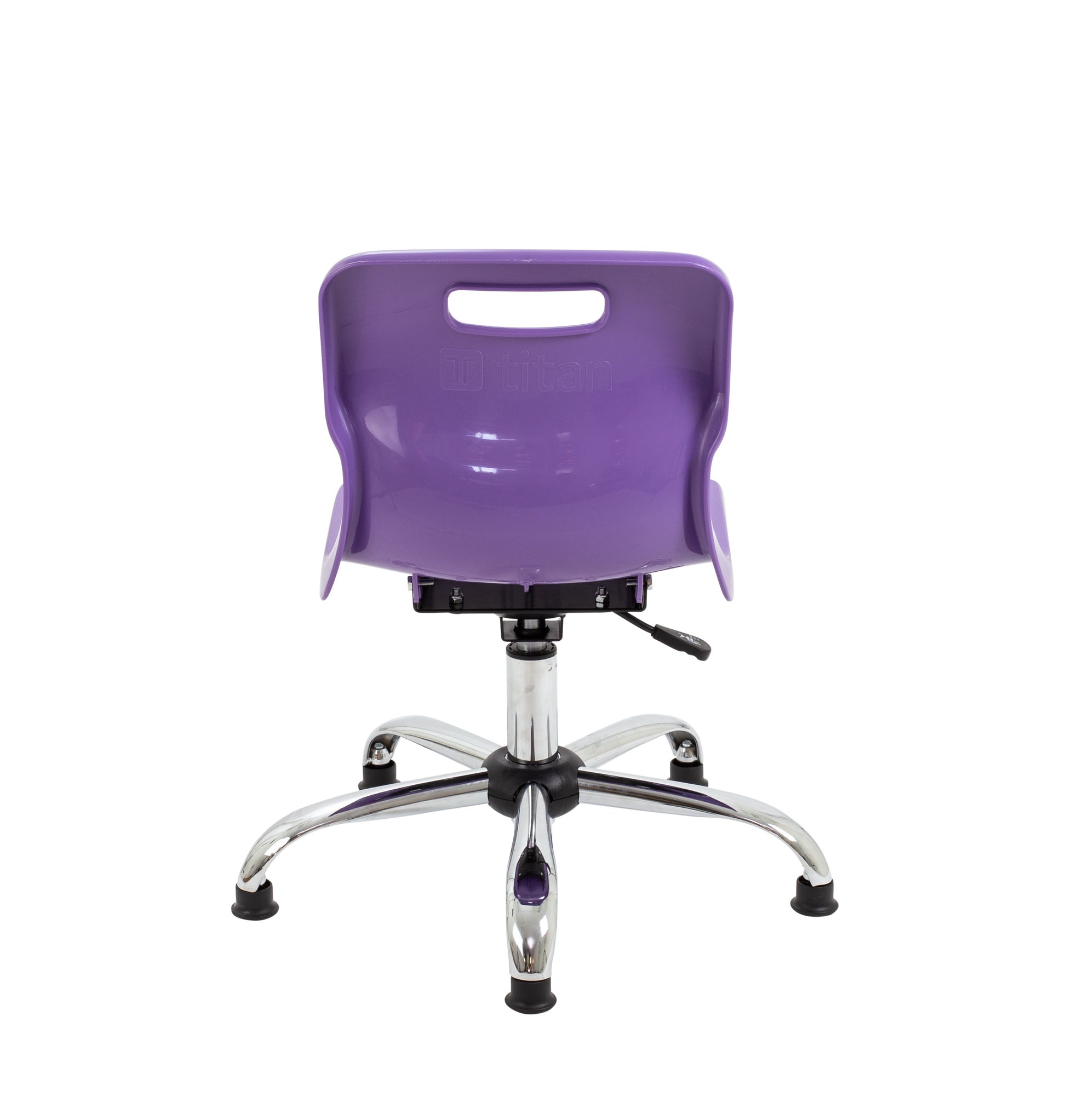 Titan Swivel Junior Chair with Chrome Base and Glides