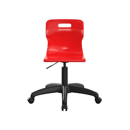 Titan Swivel Junior Chair with Plastic Base and Castors