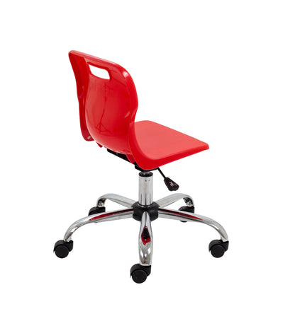 Titan Swivel Junior Chair with Chrome Base and Castors