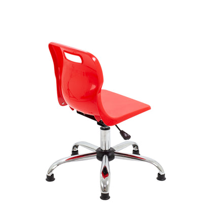 Titan Swivel Junior Chair with Chrome Base and Glides