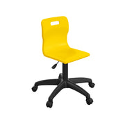 Titan Swivel Junior Chair with Plastic Base and Castors