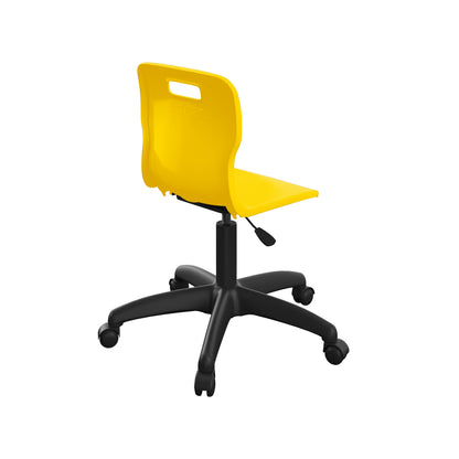 Titan Swivel Junior Chair with Plastic Base and Castors
