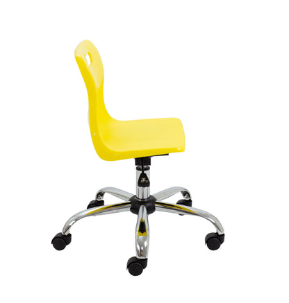 Titan Swivel Junior Chair with Chrome Base and Castors