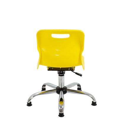 Titan Swivel Junior Chair with Chrome Base and Glides