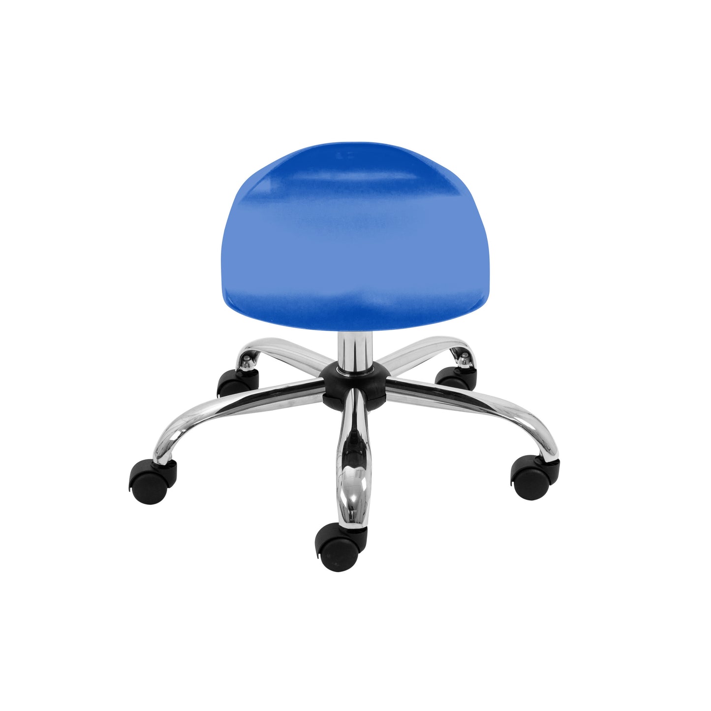 Titan Swivel Junior Stool with Chrome Base and Castors