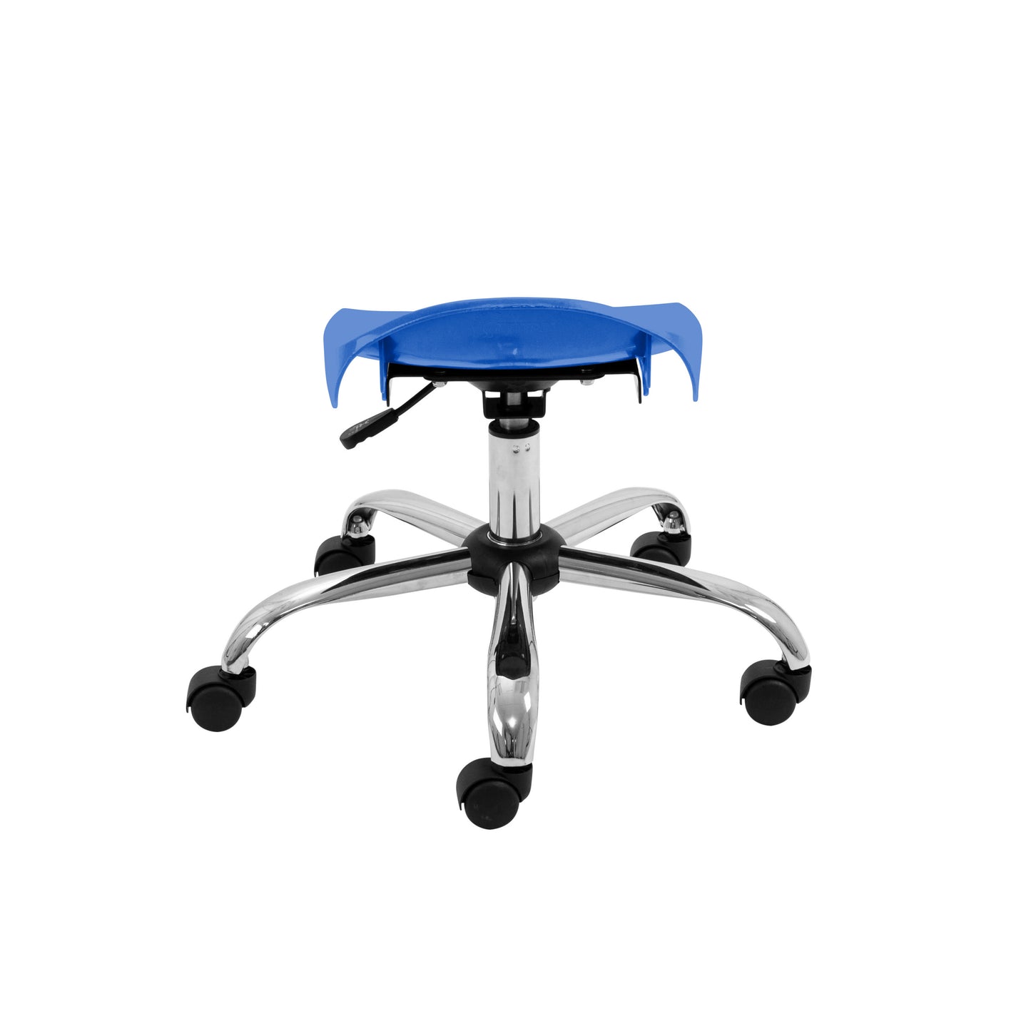 Titan Swivel Junior Stool with Chrome Base and Castors
