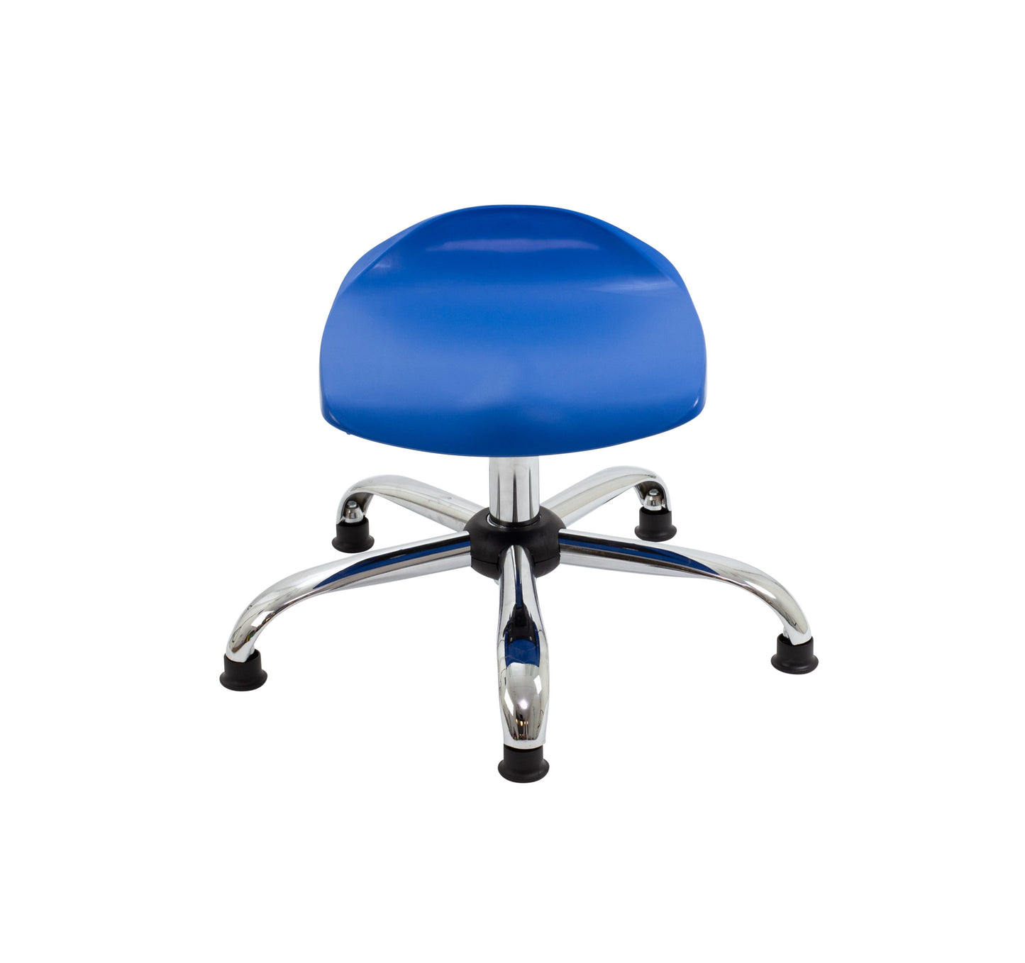 Titan Swivel Junior Stool with Chrome Base and Glides