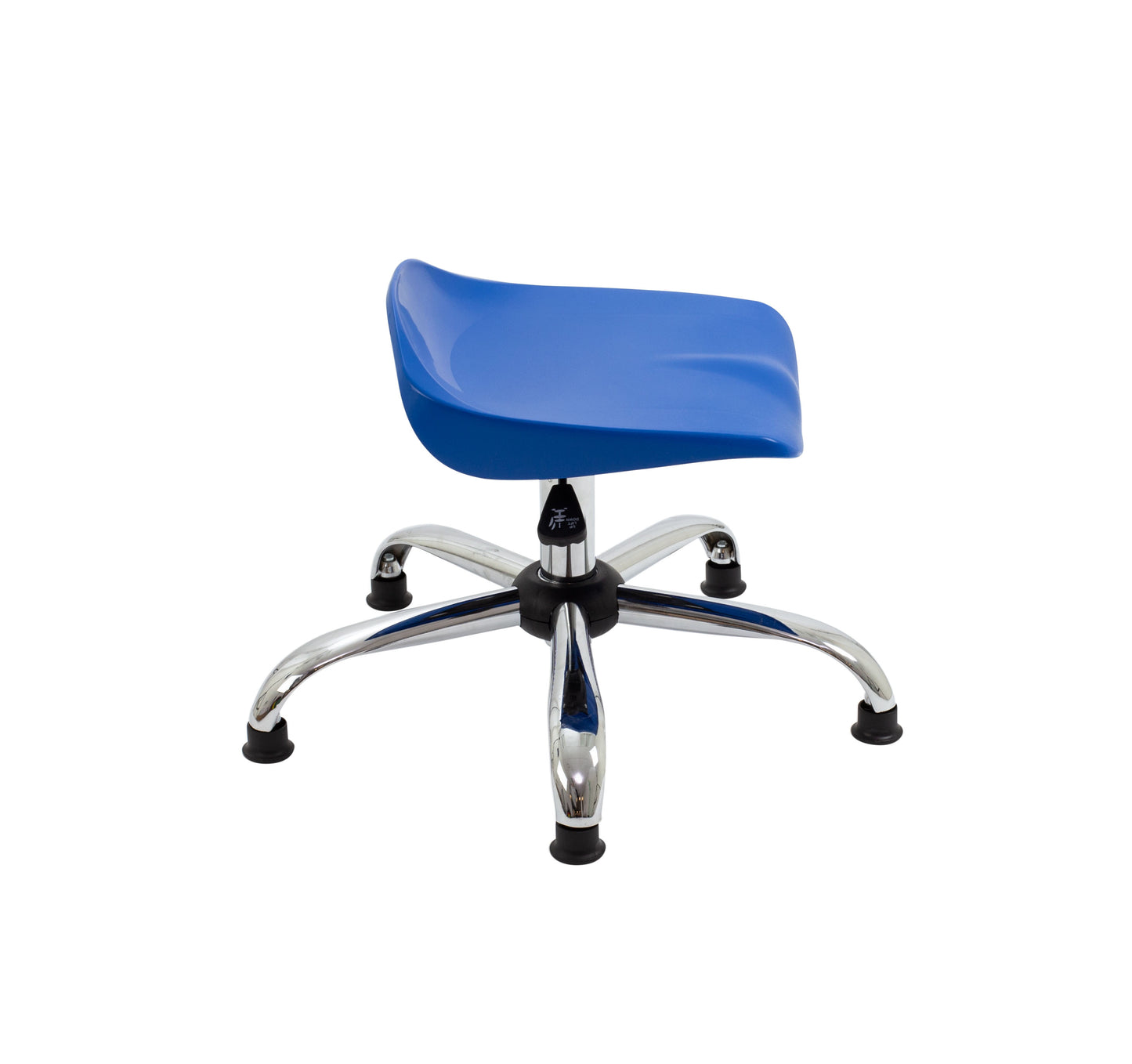 Titan Swivel Junior Stool with Chrome Base and Glides
