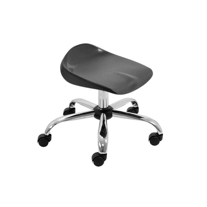Titan Junior Swivel Stool|Black Base With Castors|Age 6-11 Years|Black