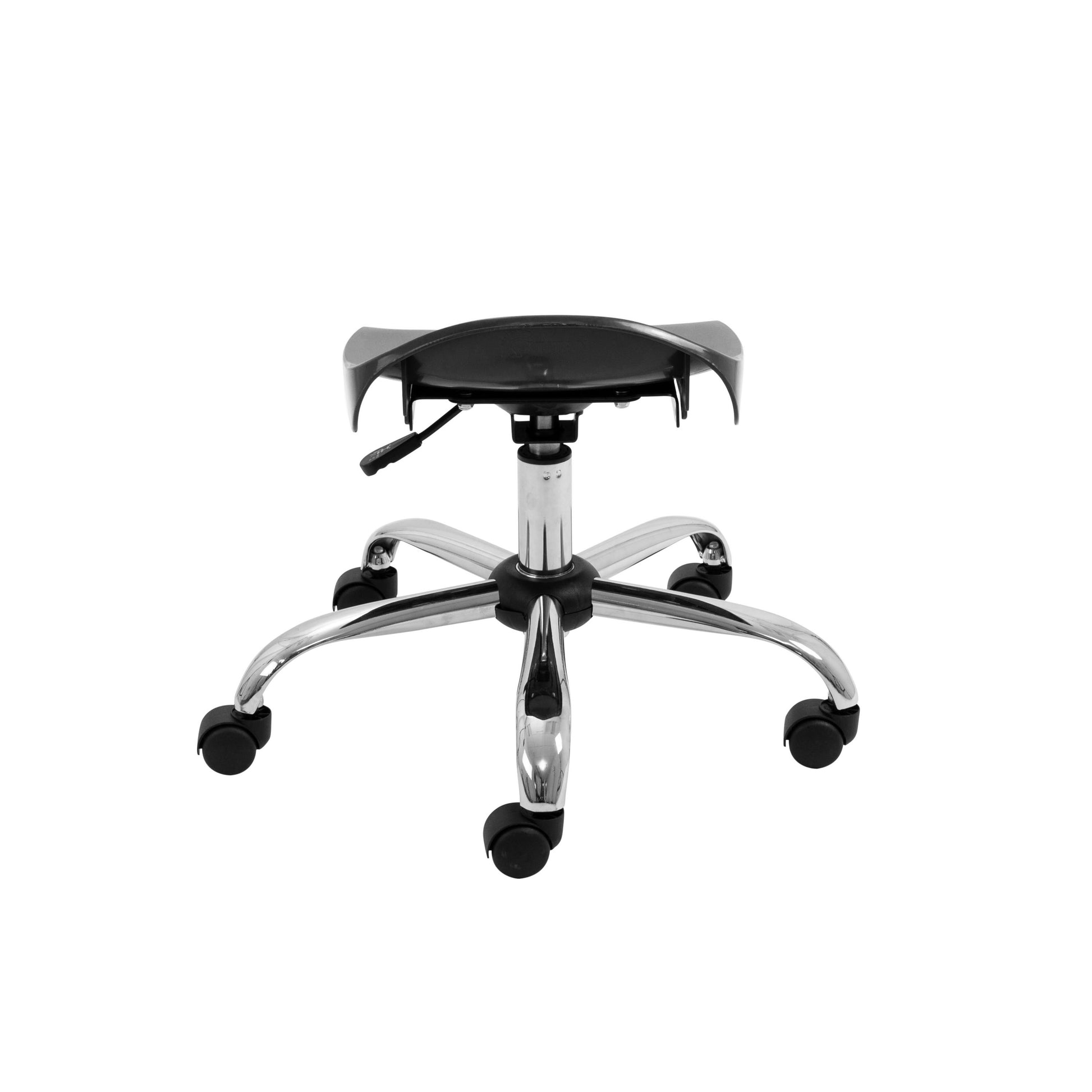 Titan Swivel Junior Stool with Chrome Base and Castors