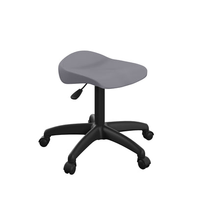 Titan Junior Swivel Stool|Black Base With Castors|Age 6-11 Years|Charcoal