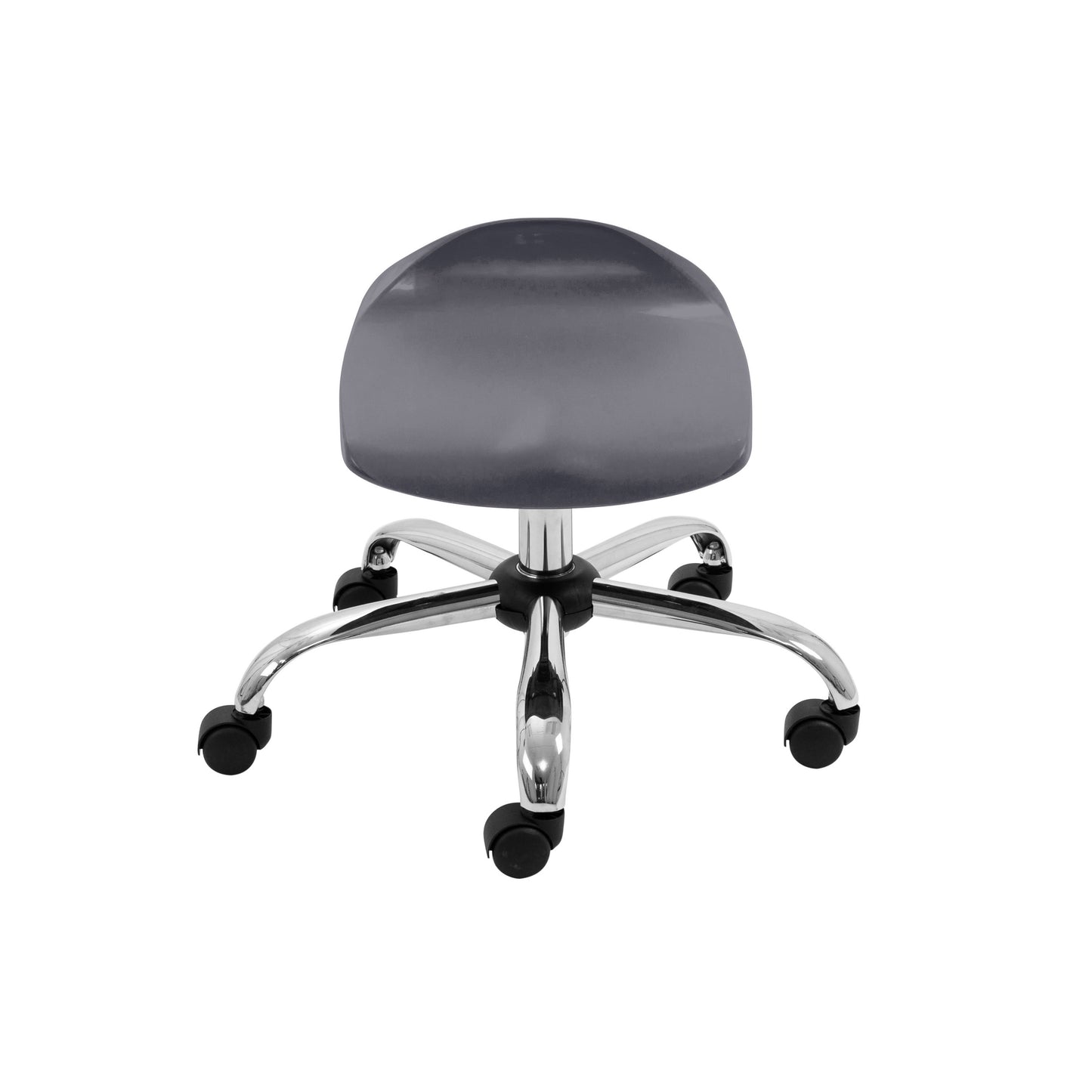 Titan Swivel Junior Stool with Chrome Base and Castors