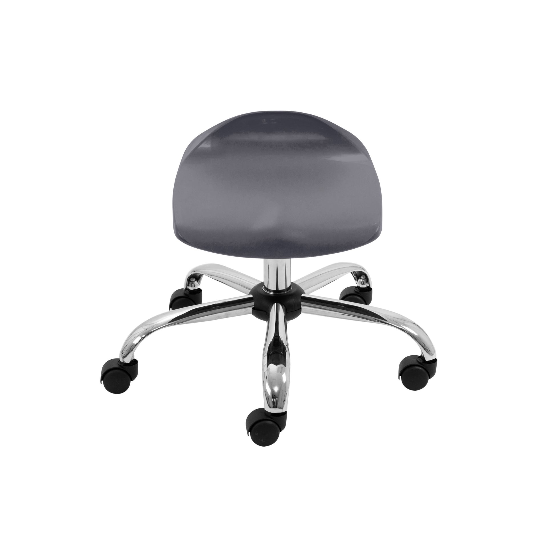 Titan Swivel Junior Stool with Chrome Base and Castors