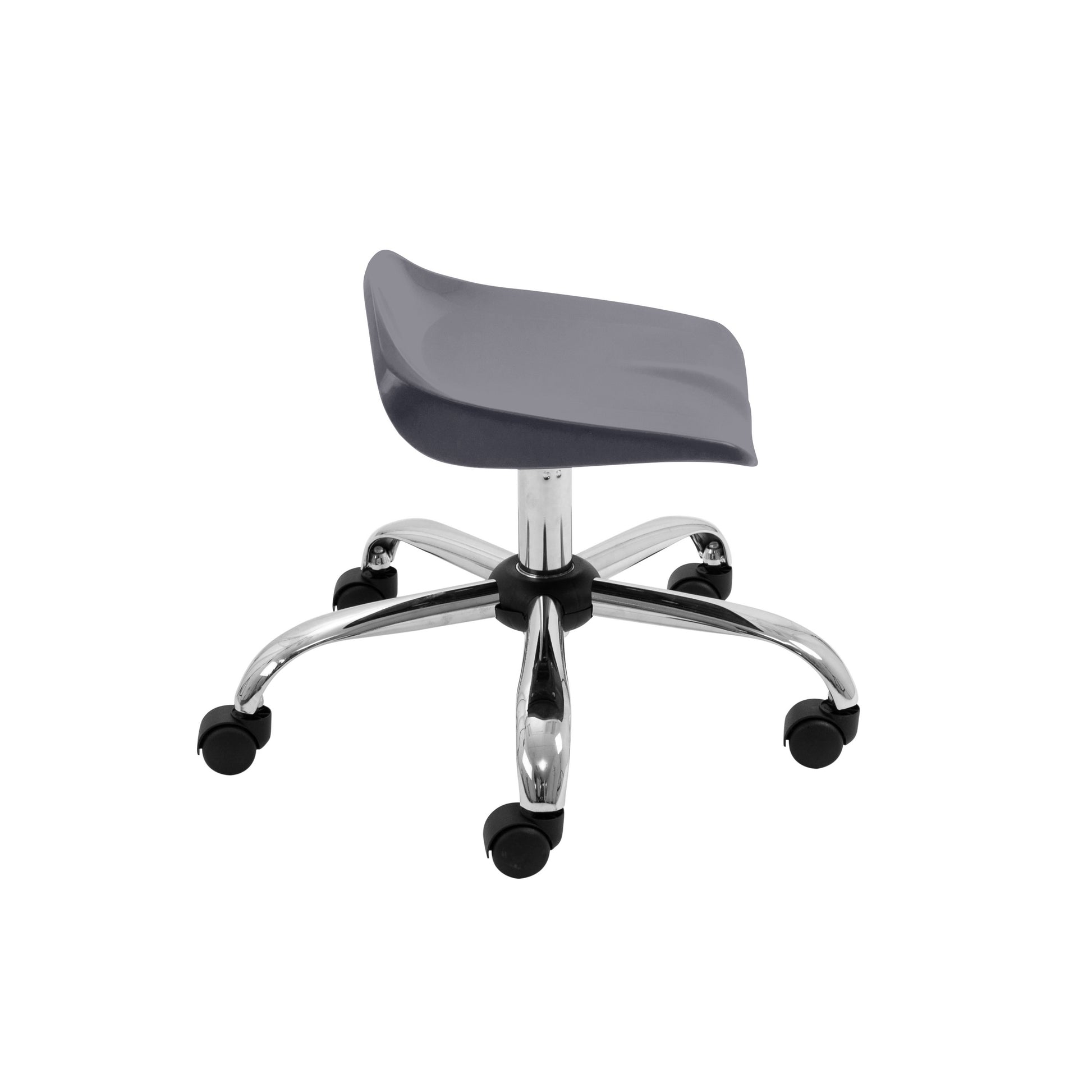 Titan Swivel Junior Stool with Chrome Base and Castors