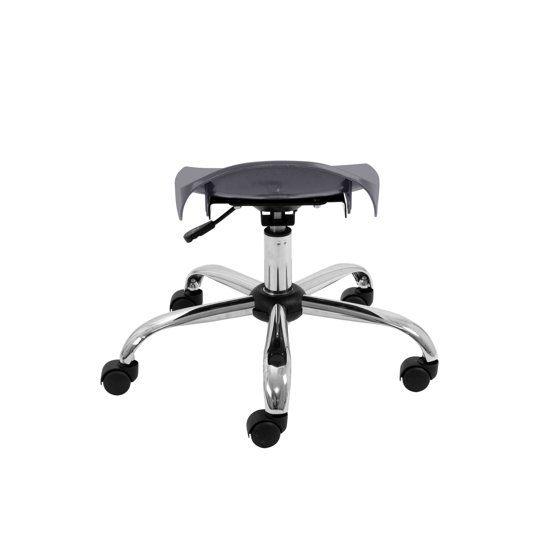 Titan Swivel Junior Stool with Chrome Base and Castors