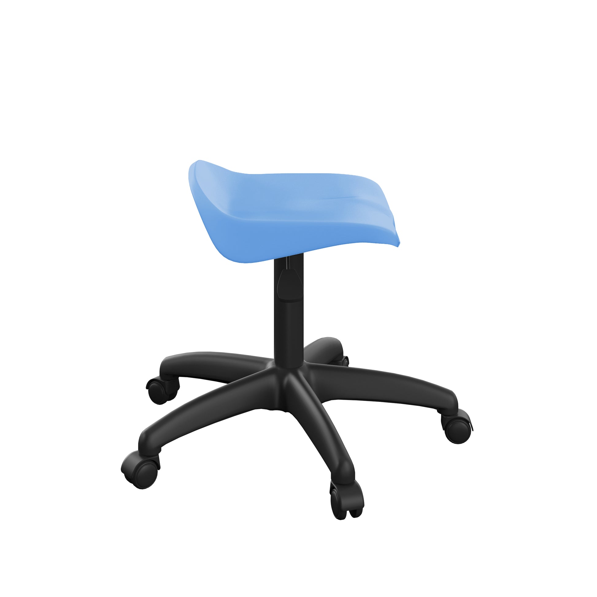 Titan Swivel Junior Stool with Plastic Base and Castors