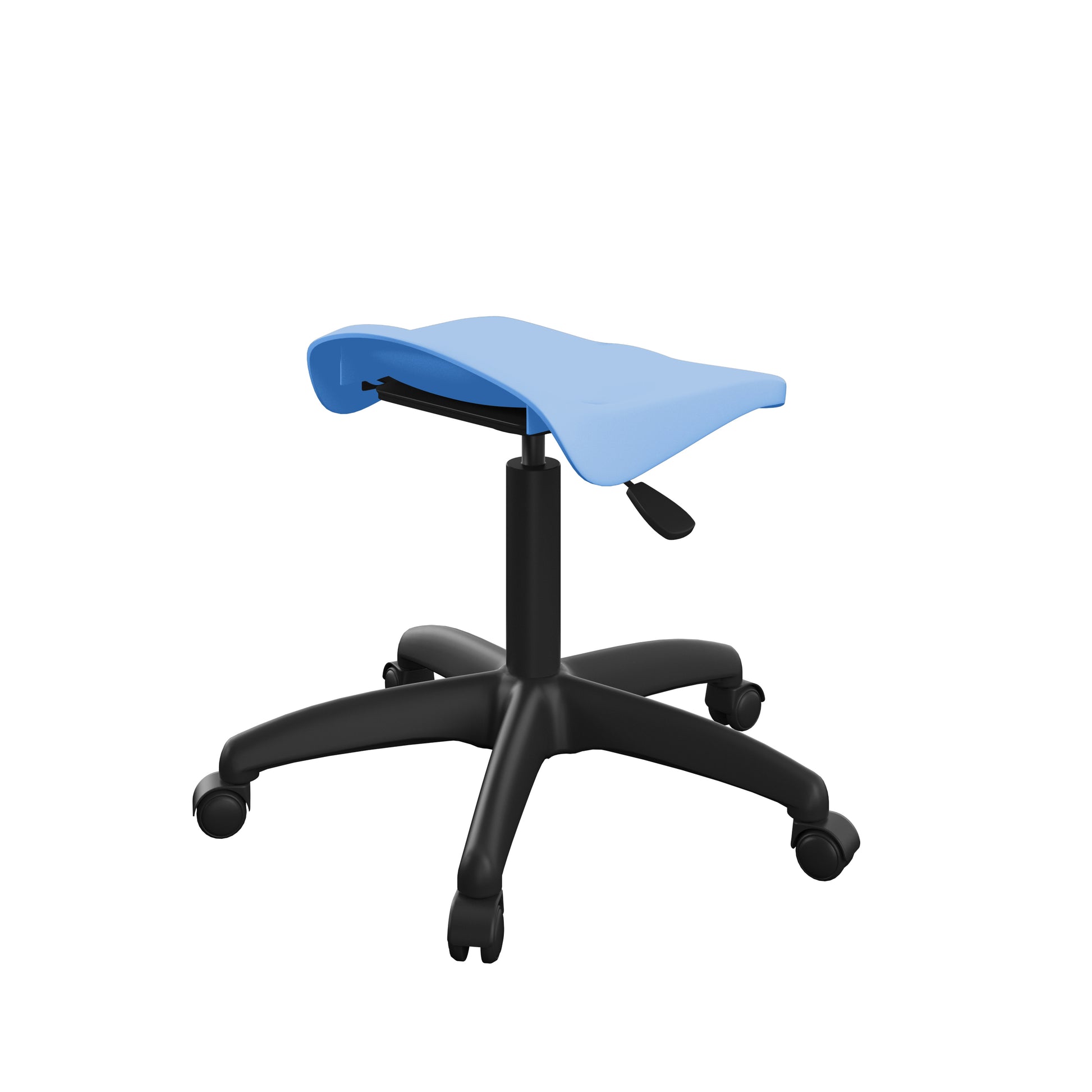 Titan Swivel Junior Stool with Plastic Base and Castors