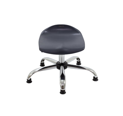 Titan Swivel Junior Stool with Chrome Base and Glides
