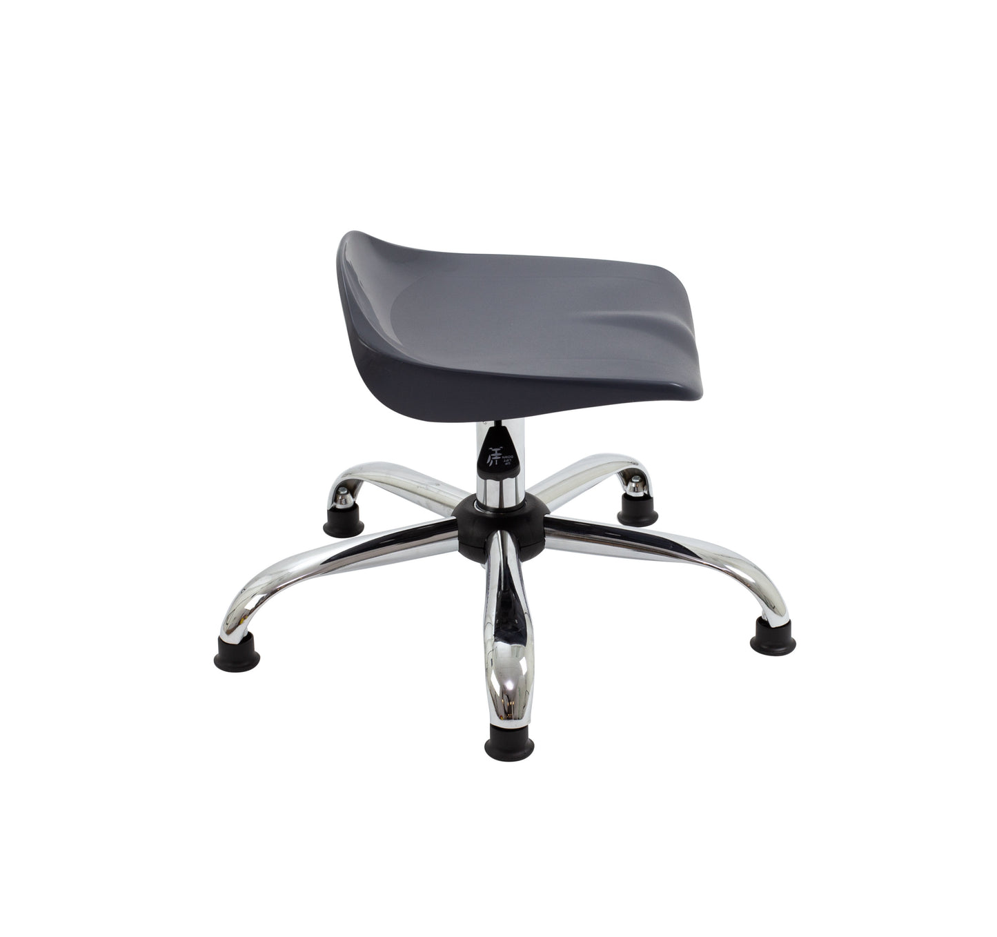 Titan Swivel Junior Stool with Chrome Base and Glides